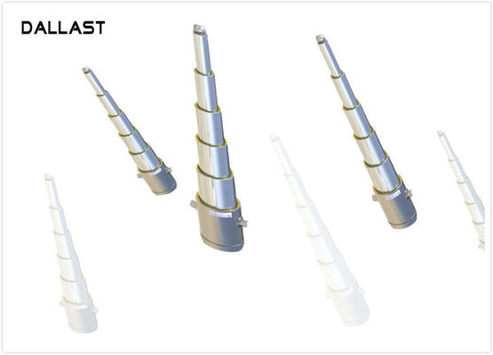 2 / 3 / 4 Stage Hydraulic Cylinder , Telescopic Agricultural Farm Truck Hydraulic Oil Cylinder